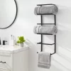 Towel Wall Storage Cabinet Black Metal - Brightroom™ -Brightroom GUEST 03b36207 b119 4ad7 9102 a797b82d76e3