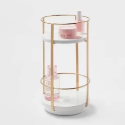 10" X 5.7" Round Metal Countertop Turntable Brass - Brightroom™ -Brightroom GUEST 0f7b8890 6df4 4606 9fa9 246d6098805b