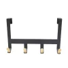 Mixed Material Over The Door 4 Hooks Rail Light Wood On Matte Black - Brightroom™ 1 Mixed Material Over The Door 4 Hooks Rail Light Wood On Matte Black - Brightroom™ -Brightroom GUEST 176f652f 21a4 4d1a 9000 0481dc65e835