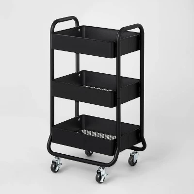 3 Tier Metal Utility Cart - Brightroom™ 5 3 Tier Metal Utility Cart - Brightroom™ - Image 3