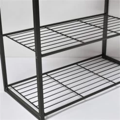 3 Tier Shoe Rack Black Metal With Natural Wood - Brightroom™ -Brightroom GUEST 240132f8 8257 4467 82bd 34848919c42b