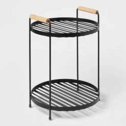 Round Vanity Organizer With Wood Handles - Brightroom™ -Brightroom GUEST 29595118 98ba 4b78 8812 6ac78477e421