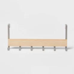 Large Over The Door Hook With Wood 6 Hooks - Brightroom™ 8 Large Over The Door Hook With Wood 6 Hooks - Brightroom™ -Brightroom GUEST 427b723e 2d59 4066 b9a9 dd53d42e3056