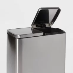60L Stainless Steel Step Trash And Recycle Can - Brightroom™ -Brightroom GUEST 725a5981 236c 45dc 8580 98216275ac36