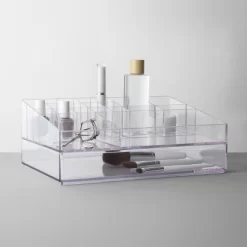 Bathroom Plastic Extra Large Cosmetic Organizer Clear - Brightroom™ -Brightroom GUEST 7699a630 77d0 4c15 991b 3a57e72f815a