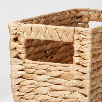 Woven Water Hyacinth Rectangular Basket - Brightroom™ 4 Woven Water Hyacinth Rectangular Basket - Brightroom™ - Image 2