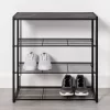 4 Tier Shoe Rack Black Metal With Black Oak Wood - Brightroom™ -Brightroom GUEST 7d8722fc 809b 46bb 8cdc 66a0f0295d4b