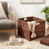 Woven Abaca Folding Lidded Cube Brown - Brightroom™ -Brightroom GUEST 7ea4390c 9378 486e 8e54 b9f194756a7f