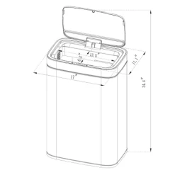 Motion Wastebasket With Liner - Brightroom™ 9 Motion Wastebasket With Liner - Brightroom™ -Brightroom GUEST 7f75f16e 95a3 4cab a642 97207e054cc7