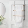 Over The Door Tiered Towel Rack With Wood - Brightroom™ -Brightroom GUEST 98778a7f 8e0c 4c4a 9552 90944b50a1f8