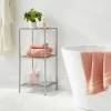 Short Bath Storage Tower Brushed Nickel Metal - Brightroom™ -Brightroom GUEST ab15cd14 bead 4cbb 8b11 3d2ffdf865b7