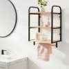 Wood Wall Shelf Black Metal - Brightroom™ -Brightroom GUEST ac4d10e7 0b56 4b34 a408 516b45c892f3