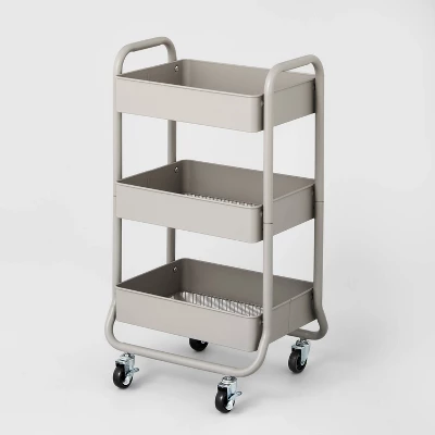 3 Tier Metal Utility Cart - Brightroom™ 6 3 Tier Metal Utility Cart - Brightroom™ - Image 4