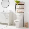 Over The Toilet Storage Black Metal And Wood - Brightroom™ -Brightroom GUEST be4da89a f844 472c 8acf 01cad4017c61