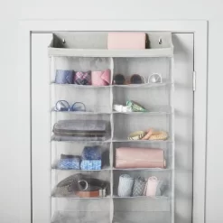 Over The Door 26 Shelf Mesh Shoe Organizer Light Gray - Brightroom™ -Brightroom GUEST d127a0ff 5a87 4726 9b33 4e6e2cafe6c6