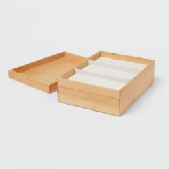 9" X 12" Stackable Bamboo Accessory Tray - Brightroom™ -Brightroom GUEST dbfe0d6f 1c5b 4ccd a8a9 a879eda1c6a5