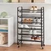 6 Tier Metal Rolling Shoe Rack - Brightroom™ -Brightroom GUEST de520127 d3ea 45f8 b926 8a8e78af9405