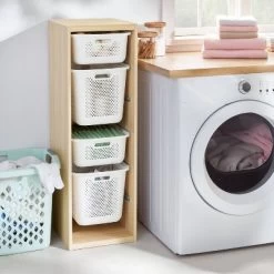 Tall Sliding Bin Cube Natural - Brightroom™